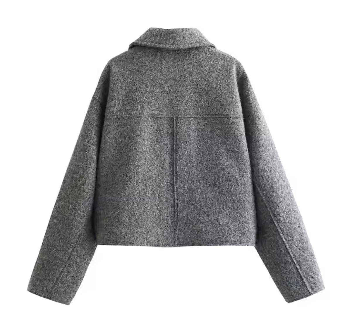 Chaqueta corta de Tweed Gris